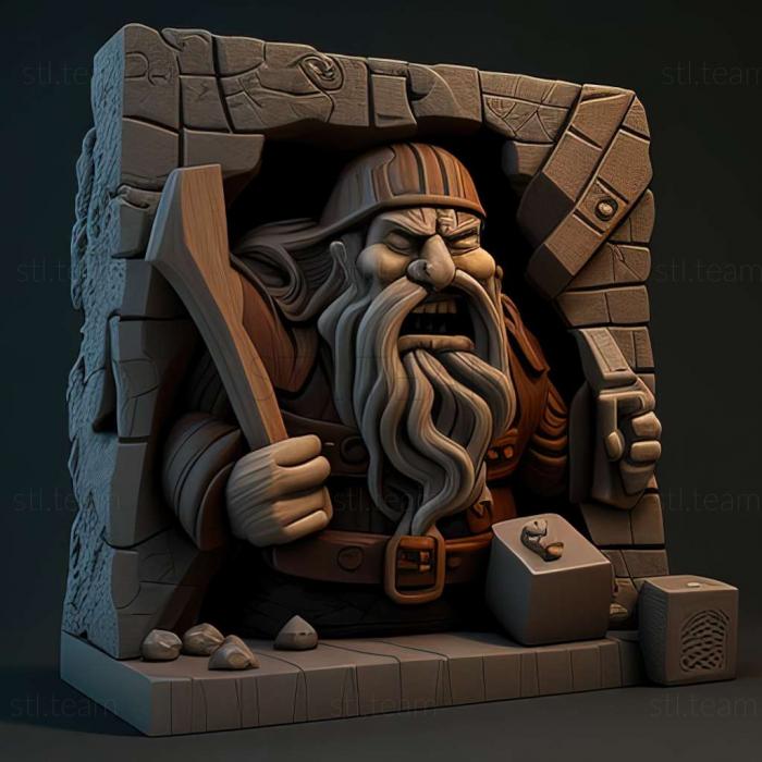 3D model Dwarf Fortress game (STL)